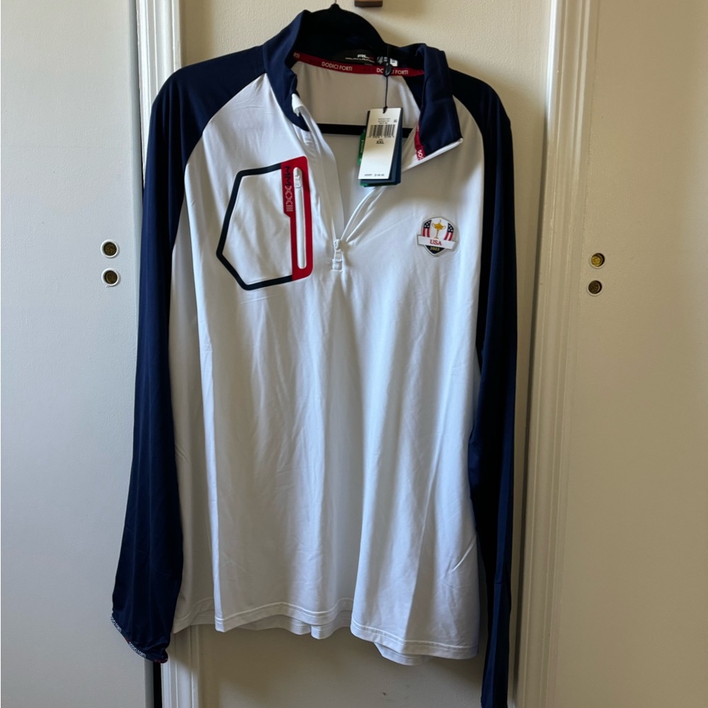 NWT Polo quarter zip with Ryder Cup Team USA logo